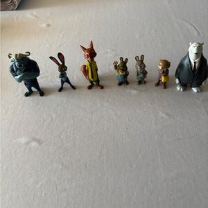 Disney Zootopia Action Figure Set - Blue, Red, Green